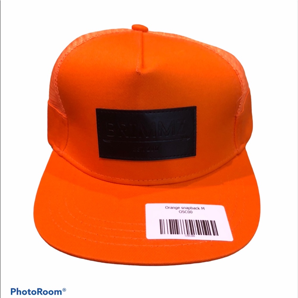 Brimmz child solid orange hat New